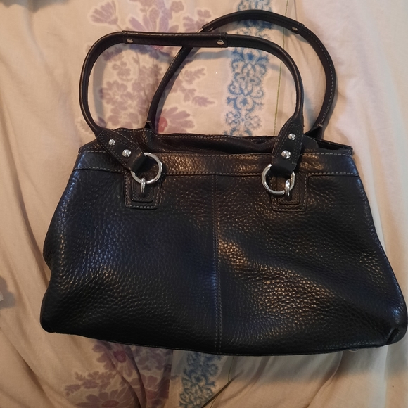 Coach Black Pebbled Leather Purse - Picture 5 of 8